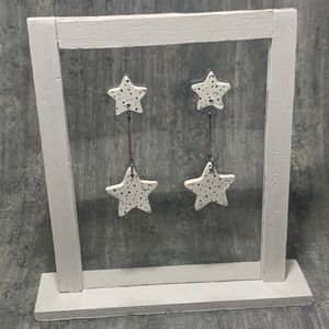 Handmade Clay Star Earrings
